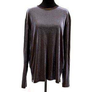 Vintage Kenneth Cole Velvet Shirt Womens Size M Oversized‎ 90s Grunge Goth Boxy